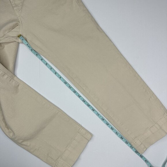 Everlane‎ Women Cream The Organic Cotton Straight Leg 2 Luxury Pant 4/W27/L25.75 - Picture 11 of 12